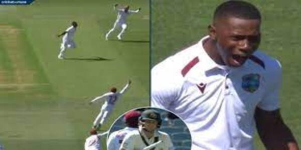 WI vs AUS 1st Test: In the debut test, West Indies bowler equaled 85 years old record by taking the wicket of Smith on the first ball.